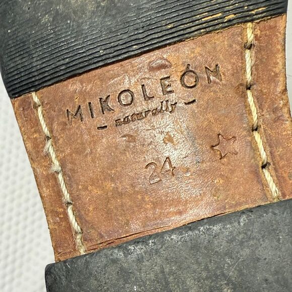 Mikoleon naturally Brown leather Heirloom Classic Sm Kids Boots size 24 (US 8) - Picture 9 of 10